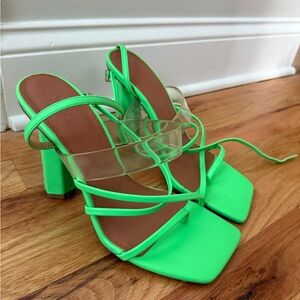 ASOS Bright Green Strappy Heels